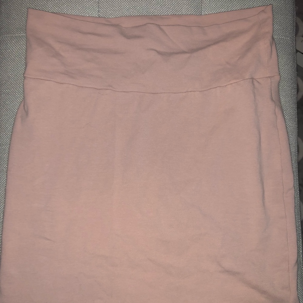 Blush pink Charlotte Russe bodycon skirt
